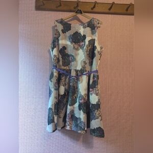 Bows and sequins floral dress XL